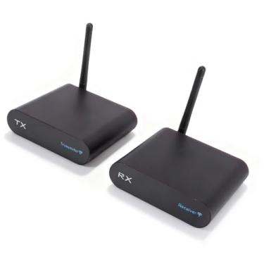 Imagem de Fabater Receptor Transmissor AV, Remetente AV Sem Fio de 8 Canais de 2,4 GHz, Transmissor de Vídeo Colorido Sem Fio Com Tela Digital, Alcance de 300 M (plugue americano)