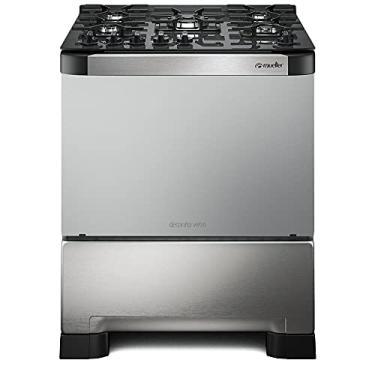 Imagem de Fogão 5 Bocas Mueller Decorato Vetro Inox Bivolt com Mesa de Vidro