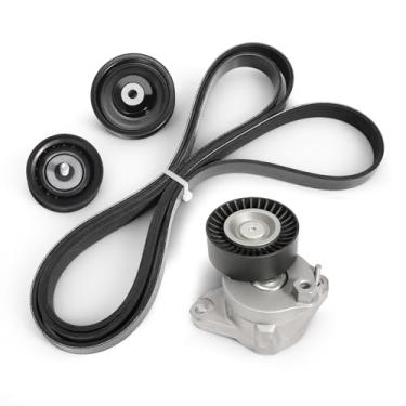 Imagem de Kit de tensor de correia de transmissão e polia intermediária de serpentina, para Mercedes-Benz GLK350 E550 E350 CLK350 GL450 GL550 SLK300 C280 CLS550 S550 SL550 R350, 06-11, 272202144 19 27 22000270 2722021019 6pk2404
