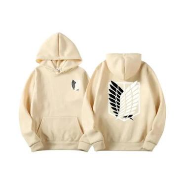 Imagem de Moletom Masculino Attack on Titan Anime Streetwear Harajuku Shingeki N