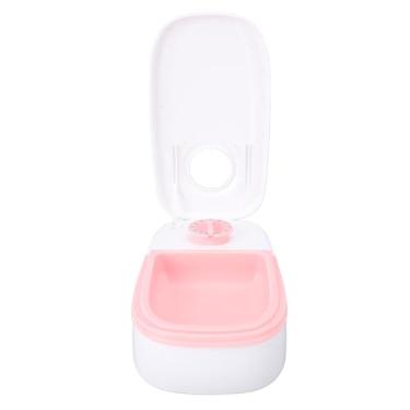 Imagem de Alimentador automático para animais de estimação Tigela de comida úmida seca e cronometrada inteligente com de armazenamento separado para cães, gatos, animais de estimação (Rosa)