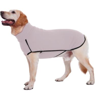 Imagem de ROZKITCH Casaco de inverno para cães, pulôver macio, para animais de estimação, à prova de vento, quente, frio, colete, macacão, roupa para pequeno, médio, grande, gigante, caminhada, viagem, leve