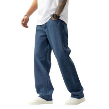 Imagem de Calça jeans balão unisex dazzling boca larga estilo skate - Mitchelgut