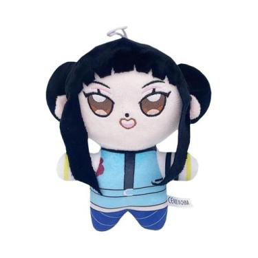 Imagem de Pelúcia De Anime Kpop Tigre Roxo Com Chapéu Preto, Monstro De 3 Olhos,