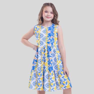 Imagem de Vestido de Menina Infantil Juvenil Casual Moda Festa Blogueirinha 4 ao