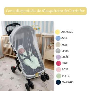 Imagem de Mosquiteiro Para Carrinho de Bebê Universal com Aplicações Diversas Co