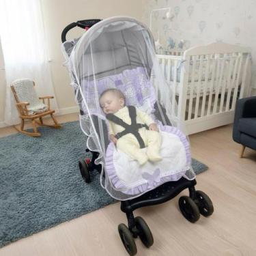 Imagem de Mosquiteiro Para Carrinho de Bebê Universal com Aplicações Diversas Co