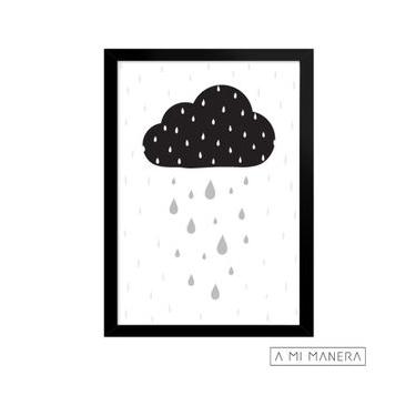 Imagem de Pôster A4 com Moldura Nuvem - A Mi Manera