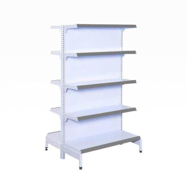 Imagem de Gôndola Prateleira 5 Níveis 40x30 New Plus 1,70 Central Inicial pe Cinza - sa Gôndolas