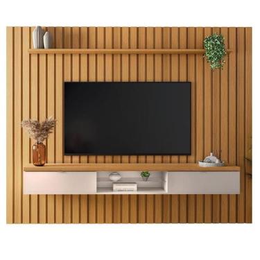 Imagem de Painel Ripado You Illusion 2.7 Cinamomo Off White - HB Móveis - HB Mov