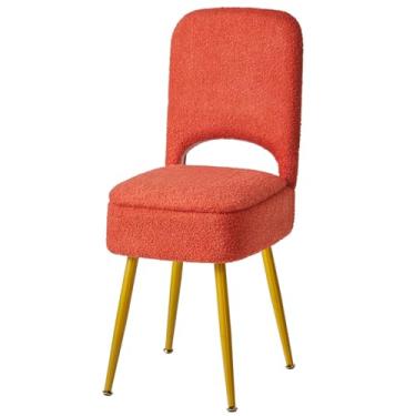 Imagem de IBUYKE Banqueta pequena de armazenamento com encosto dobrável, 33 x 35 x 80 cm, otomana quadrada de veludo de pelúcia, cadeira de maquiagem para sala de estar, 4 pernas de metal com pés