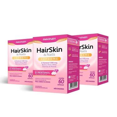 Imagem de 03 Unidades HairSkin Supreme com D-Pantenol 60 Capsulas-Unissex