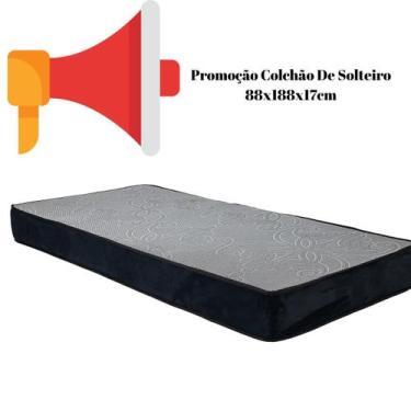 Imagem de Colchão De Solteiro , Cinza Em Espuma D28,Dupla Face ,Pode ser Utiliza