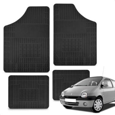 Imagem de Jogo Tapete 100% Borracha Twingo 1994 a 2002 Impermeável Antiderrapante Automotivo 4 Peças