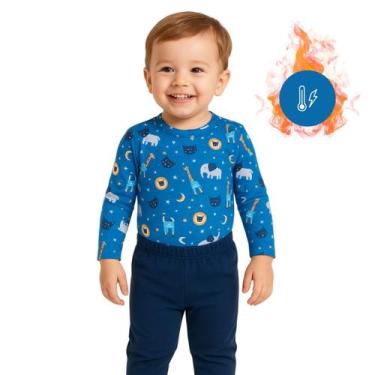 Imagem de Conjunto Body Calça Infantil Térmico Segunda Pele Peluciado - Pettenat