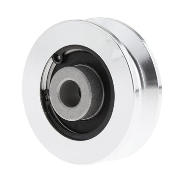 Imagem de Lljsszr Polia de Substituição para Equipamentos de Ginástica, Universal, em Liga de Alumínio Usinada em CNC E Ao Desgaste, Ideal para Exercícios em, 54mm Prata