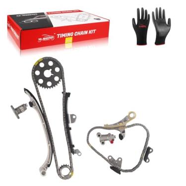 Imagem de YA-MAYPAY Conjuntos de kit de corrente de distribuição com roda dentada compatível com Toyota 1995-2004 Hilux, 1995-2002 4Runner, 1995-2004 Tacoma, 2001-2003 Dyna, 1997-2004 Prado 3RZ-FE 2,7L,