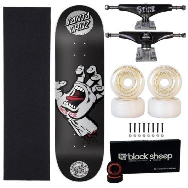 Imagem de Skate Santa Cruz Profissional 8.0 Abec15 Truck 139 Roda 55mm-Unissex