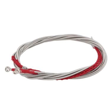 Imagem de WALFRONT Conjunto de Cordas de Baixo de Aço Inoxidável, Substituição de Cordas de Guitarra Elétrica Acústica de 4 Unidades Com Vibração Estável e Flexível para Iniciantes, Jogadores Profissionais,