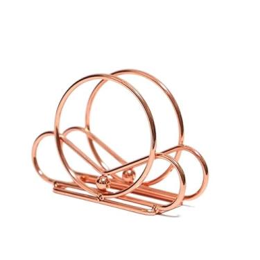 Imagem de Suporte de caixa de lenços de papel vertical de ferro clipe de guardanapo de metal clipe de guardanapo de café placa de hotel clipe de papel para mesa de jantar suporte de toalha de papel capa de