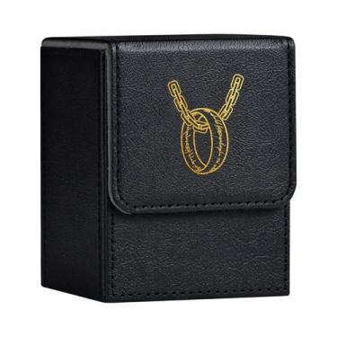 Imagem de Caixa Para Cartas Com 100+ Cartas Com Manga Única Em Couro PU Para TCG