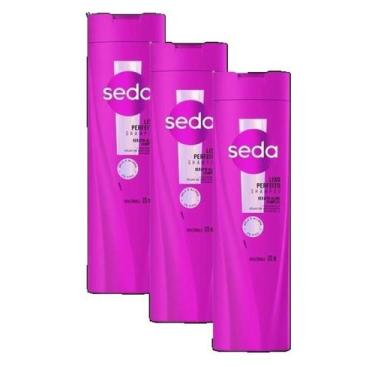 Imagem de Kit 3 Shampoo Para Cabelos Seda Liso Perfeito 325Ml