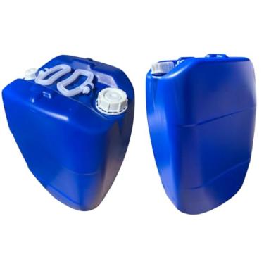 Imagem de Bombona Plástica 50L Azul Atóxica com Tampa Rosca | Grau Alimentício | Alta Resistência - KIT 2 PEÇAS