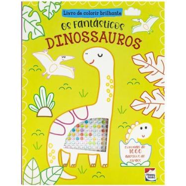 Imagem de Livro - Livro de Colorir Brilhante: Dinossauros