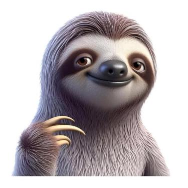 Imagem de Adesivos de vinil fofos de preguiça pacote com 2 adesivos de carro à prova d'água para veículos, janelas, para-choques, laptops, paredes de vidro E024