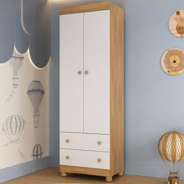 Imagem de Guarda-roupa Infantil 62cm 2 Portas e 2 Gavetas Allegra Multimóveis MP4441
