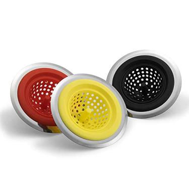 Imagem de Plugues de Dreno Pia Cozinha Silicone Filtros Coletores Cabelo Esgoto Tampa Banheiro Plugue Chão Acessório