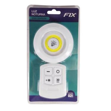 Imagem de Kit 3 Luminária Lâmpada Led Spot Luminária Luz Sem Fio Controle Branco