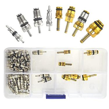 Imagem de WGCD WMYCONGCONG Kit de reparo de válvula de ar condicionado para carro de núcleo de válvula A/C 49 peças para núcleo de refrigeração para R134a R12