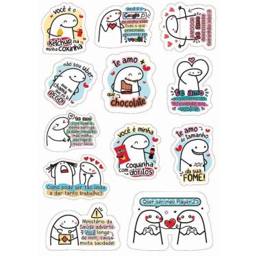 Imagem de Adesivos Stickers Flork Meme Decorativos 3 Cartelas