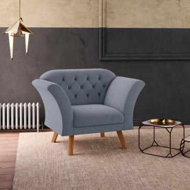 Imagem de Poltrona Decorativa Roseira Inca Chumbo