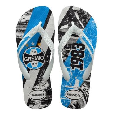 Imagem de Chinelo Masculino Havaianas Top Times Grêmio Branco/azul-Masculino