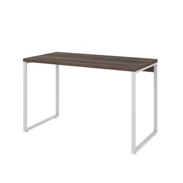 Imagem de Mesa Kuadra Office 120x60x75cm Nogal/Est.branca