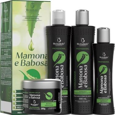 Imagem de Bio Instinto Mamona E Babosa - Kit Tratamento Hidratação Purificante (4 Produtos)
