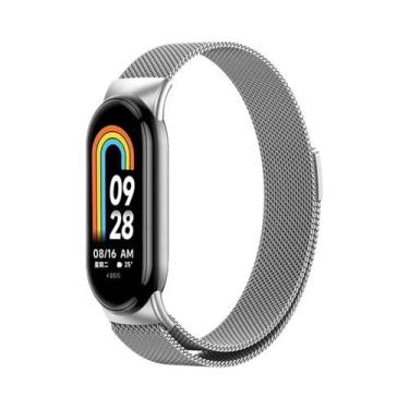 Imagem de Pulseira De Substituição Para Smartwatch Xiaomi Mi Band 8 NFC Milanese