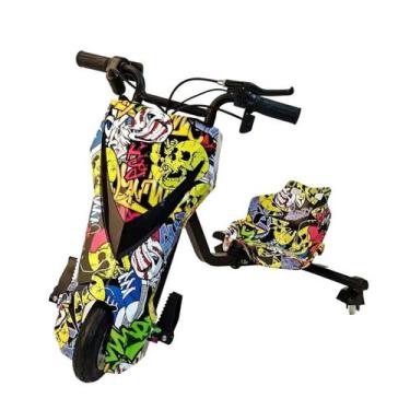 Imagem de Triciclo Elétrico Drift 3 Velocidades Buzina Bluetooth 350W - Bolin, H