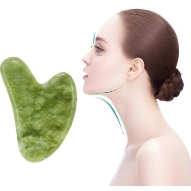 Imagem de Pedra Massageadora Gua Sha Natural Terapia Chinesa Natural - Bella
