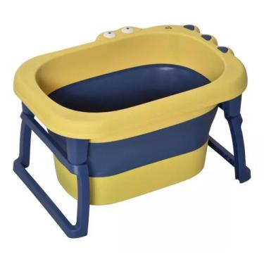 Imagem de Banheira Ofurô Dobrável Retrátil Bebê Infantil Criança 80 L - Pro Baby