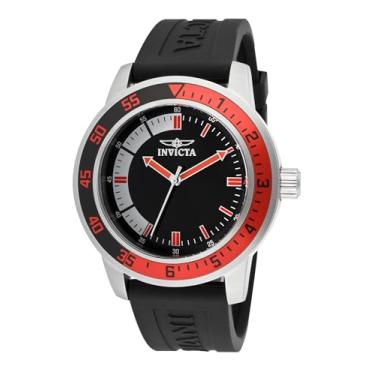 Imagem de Invicta Relógio masculino 12846 "Specialty" de aço inoxidável, Vermelho, Standard, 12845