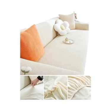 Imagem de Capa De Sofá Elástica Em Jacquard Para Sofás De 1, 2, 3 E 4 Lugares Em