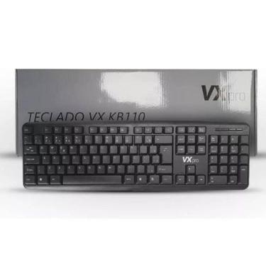 Imagem de Teclado Duex Usb Vxkb110 Com Fio Preto
