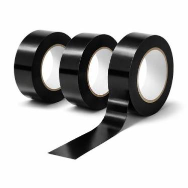 Imagem de Kit 3 fita isolante preta 19mm x 20mt sibratec