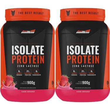 Imagem de Kit 2X Isolate Protein - 900g Morango - New Millen-Masculino