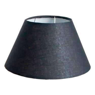 Imagem de Cúpula de Abajur 12x22x15cm Cônica de tecido algodão soquete Nacional 