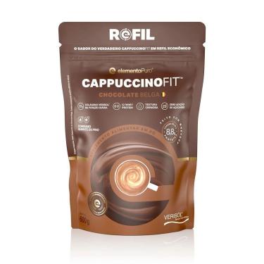 Imagem de CappuccinoFit - 600g Refil Chocolate Belga - ElementoPuro-Masculino