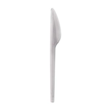 Imagem de Faca Refeição Reforçada Cristal 50 Unidades - STRAWPLAST